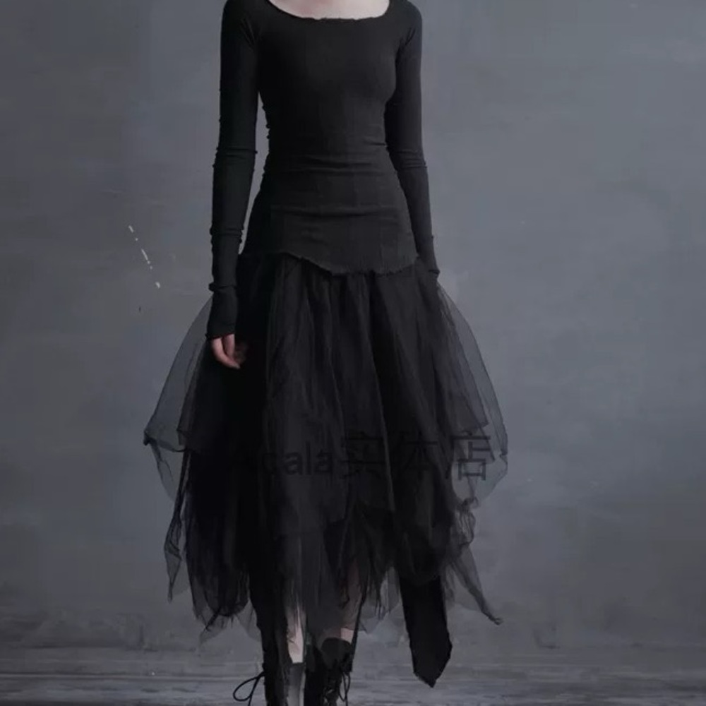 Marc Le Bihan Multi-layered Tulle Skirt black 36
